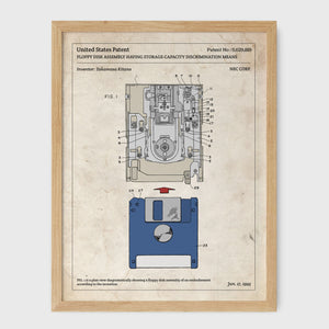 Affiche de brevet - Lecteur de disquettes