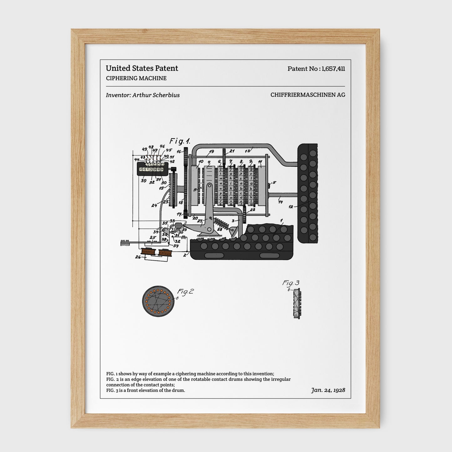 Affiche de brevet - Enigma