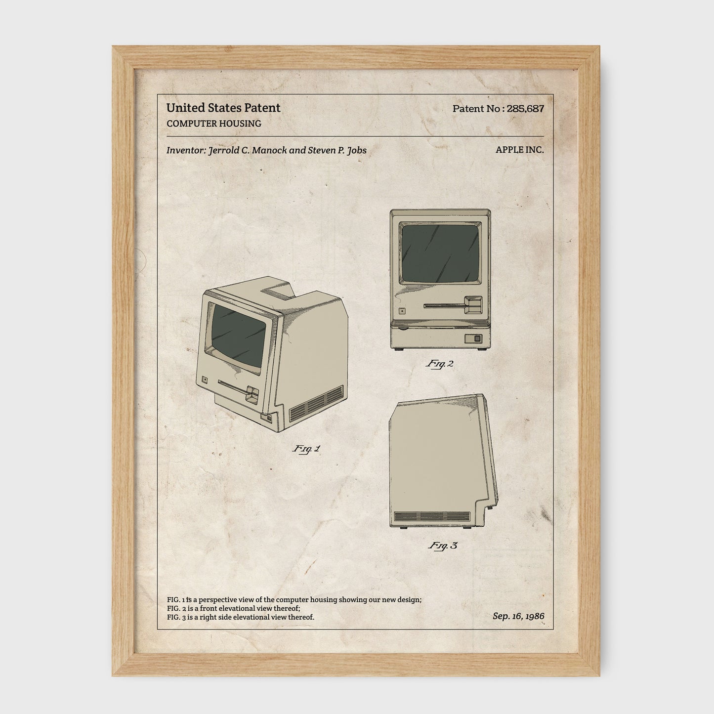 Affiche de brevet - Macintosh