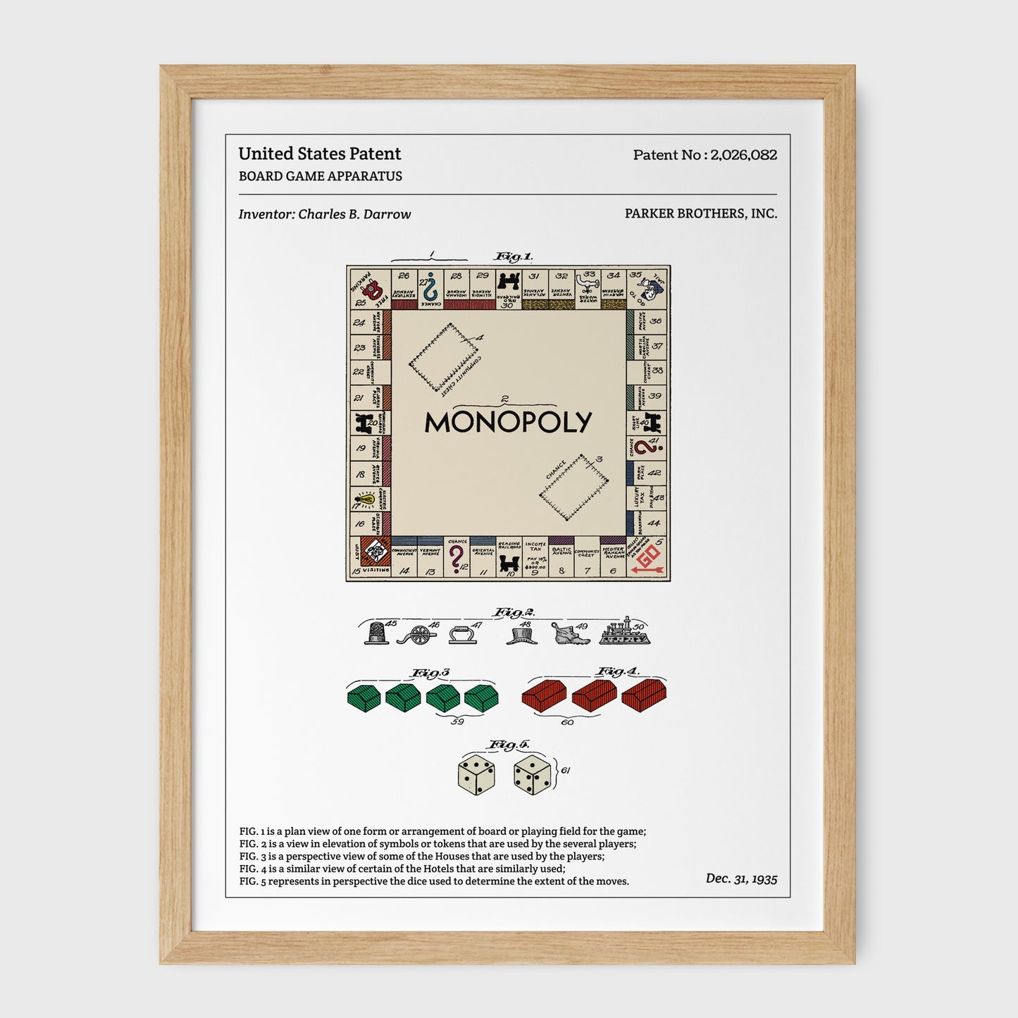 Affiche de brevet - Monopoly