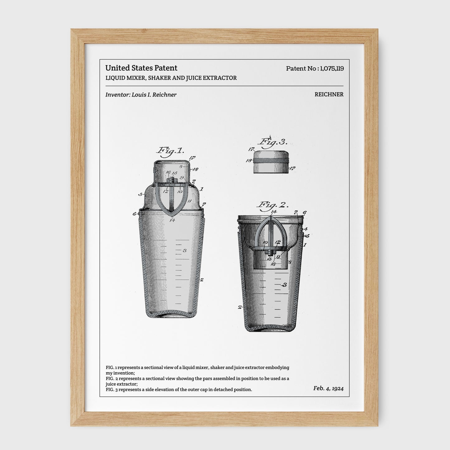 Affiche de brevet - Shaker