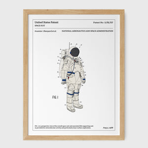 Affiche de brevet - Combinaison d'astronaute