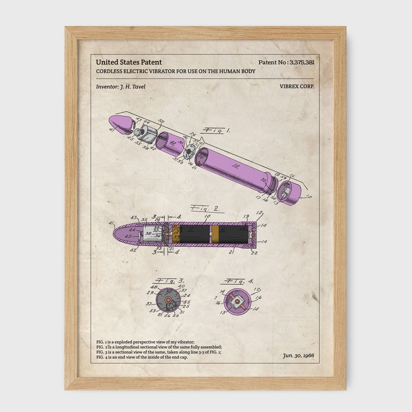 Affiche de brevet - Vibromasseur