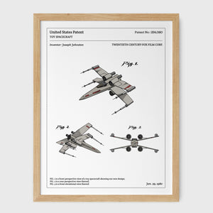 Affiche de brevet - Star Wars - X-Wing