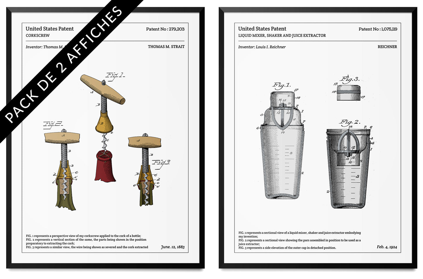 Pack de 2 affiches - Cuisine