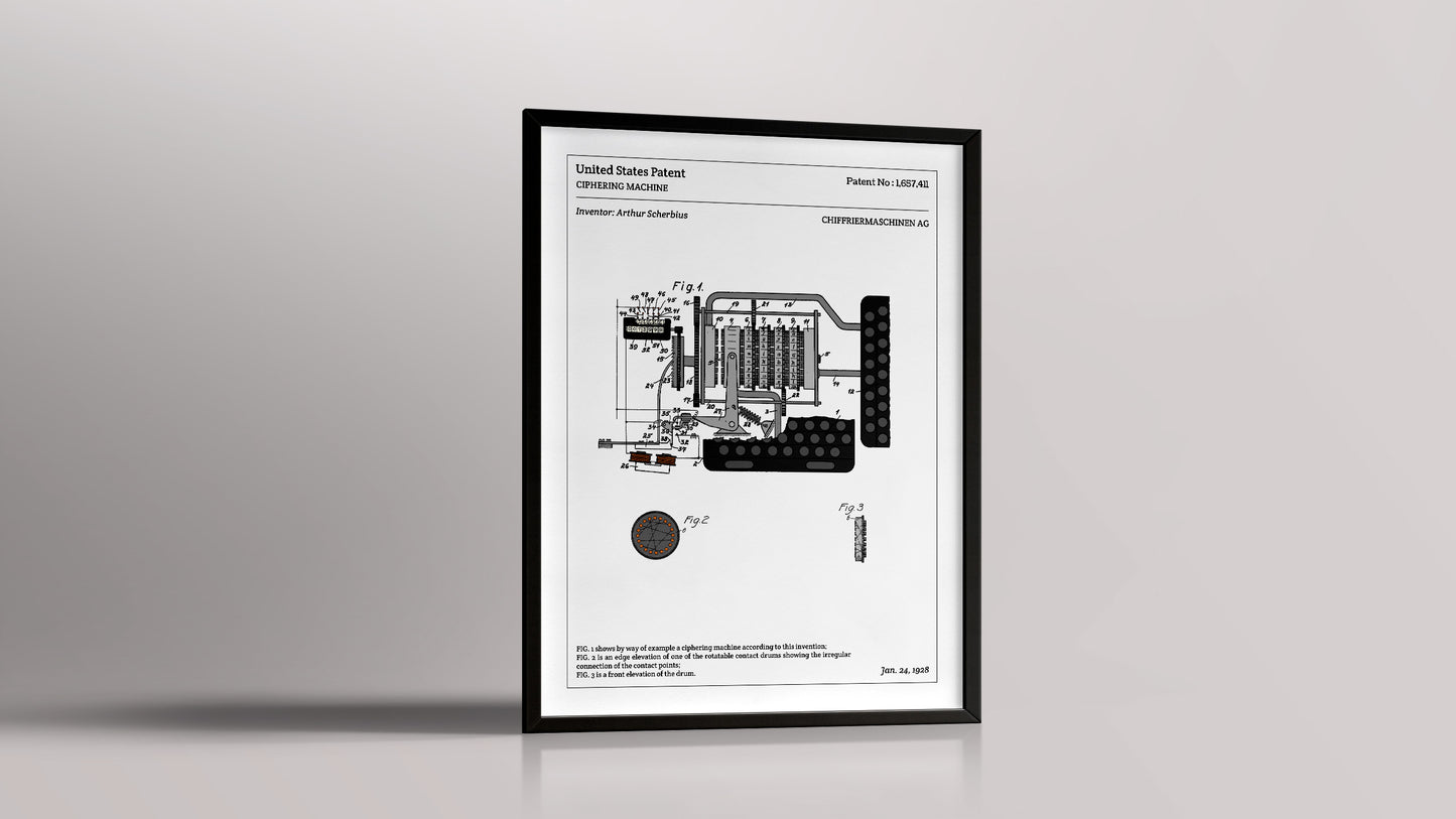 Affiche de brevet - Enigma