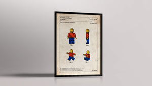 Affiche de brevet - Figurine LEGO