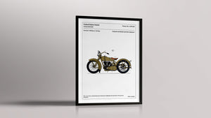 Affiche de brevet - Harley-Davidson - L'Affiche Technique