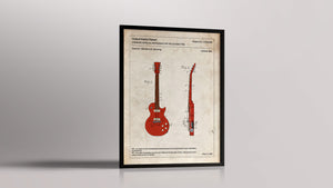Affiche de brevet - Gibson Les Paul