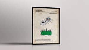 Affiche de brevet - Manette de Super Nintendo