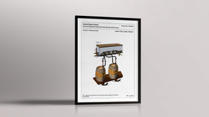 Affiche de brevet - Tireuse à bière - L'Affiche Technique