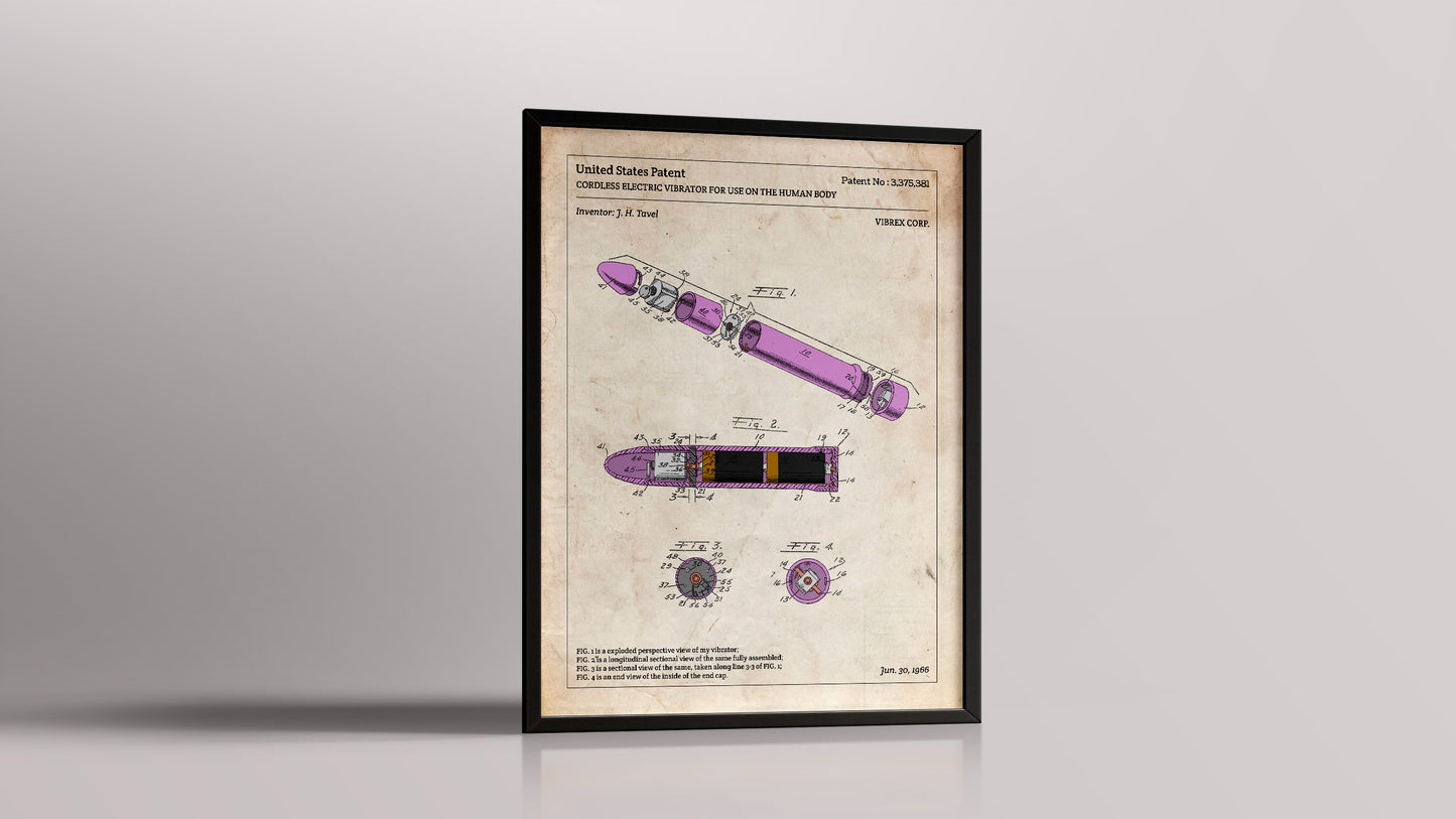 Affiche de brevet - Vibromasseur