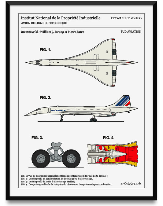 Affiche de brevet - Concorde