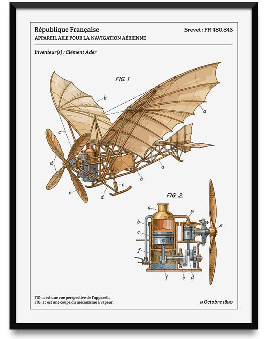 Affiche de brevet - Éole