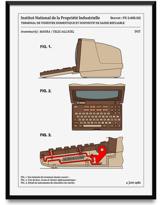 Affiche de brevet - Minitel