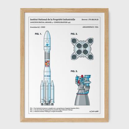 Affiche de brevet - Ariane IV