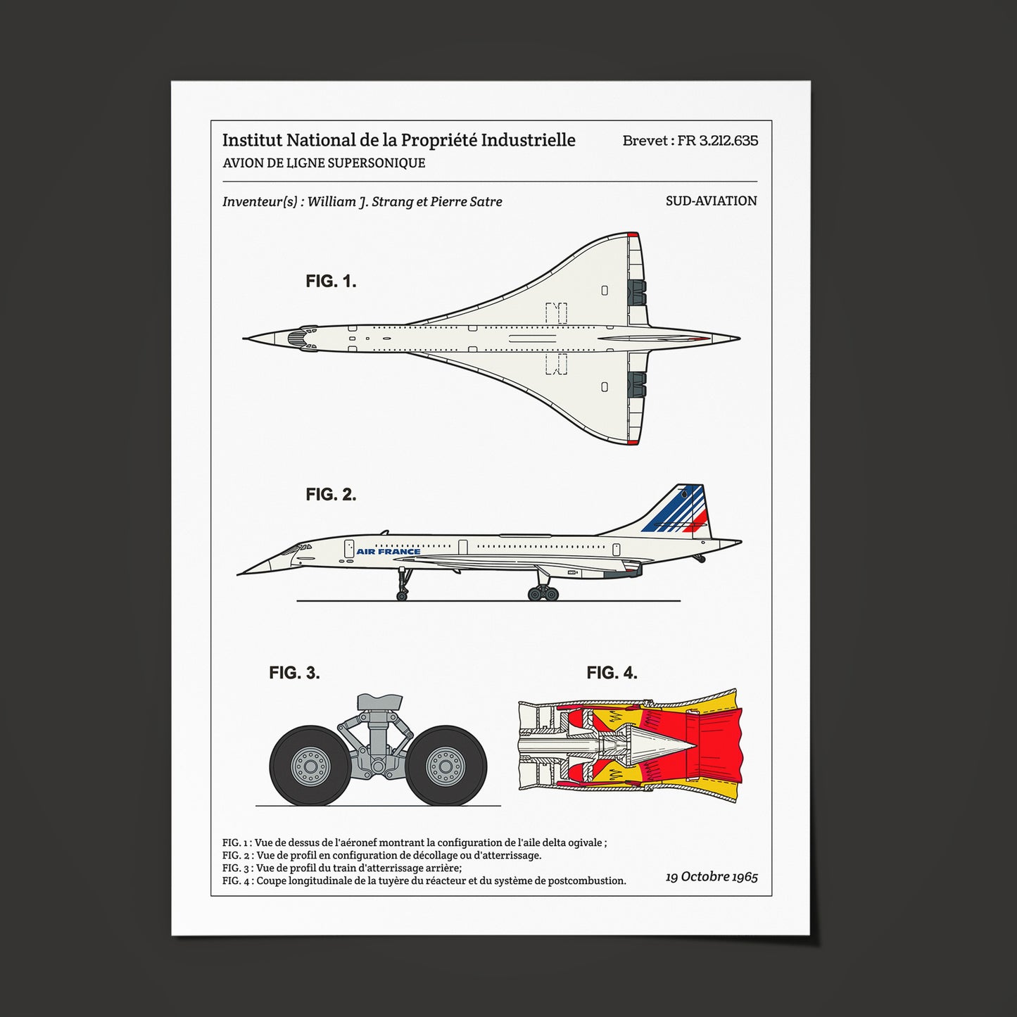 Affiche de brevet - Concorde