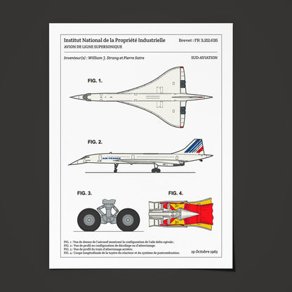 Affiche de brevet - Concorde