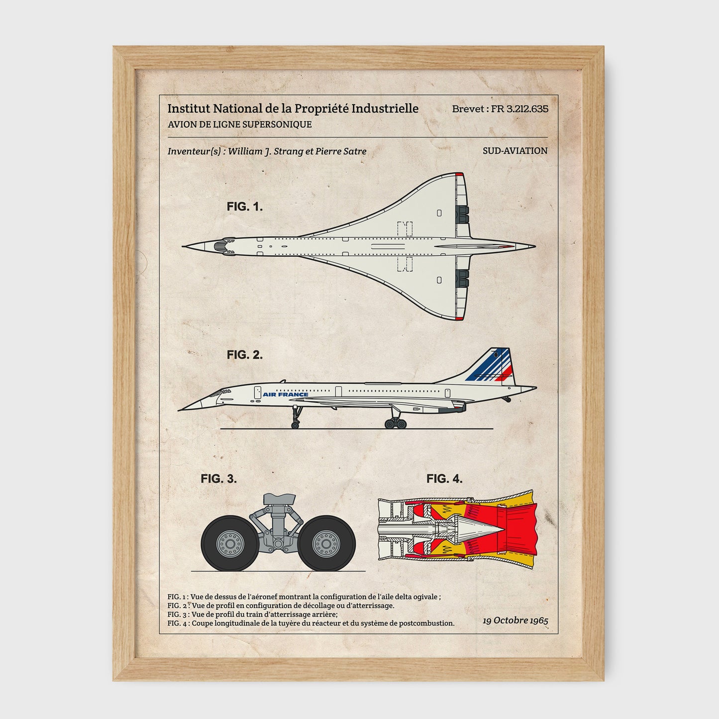 Affiche de brevet - Concorde