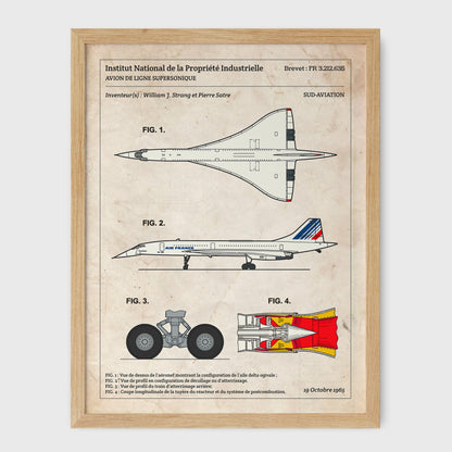 Affiche de brevet - Concorde