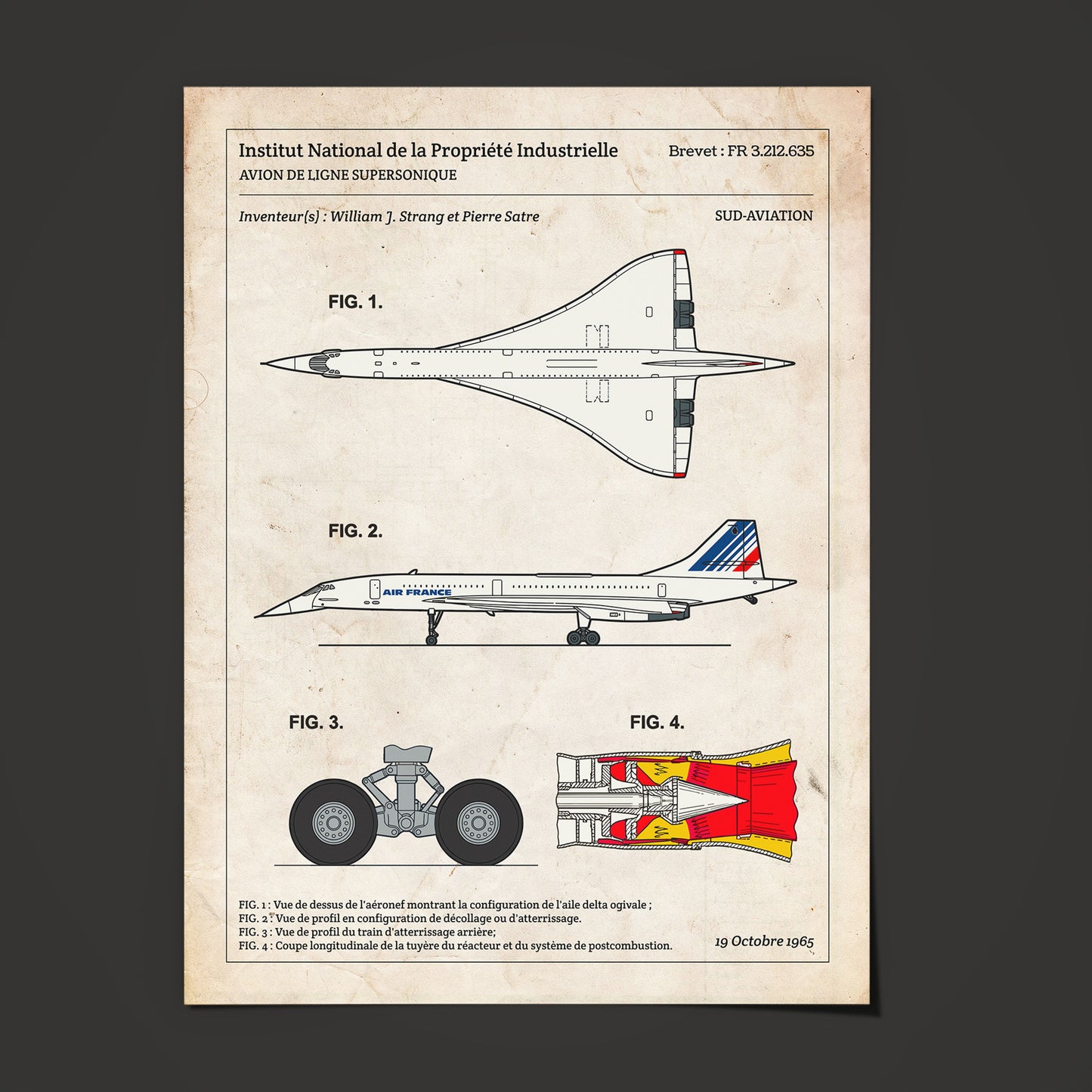 Affiche de brevet - Concorde