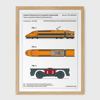 Affiche de brevet - TGV