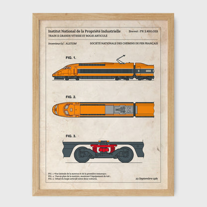 Affiche de brevet - TGV