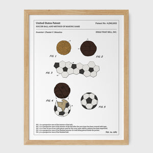 Affiche de brevet - Ballon de football