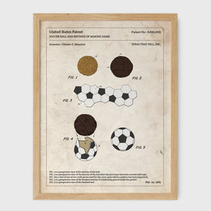 Affiche de brevet - Ballon de football