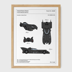 Affiche de brevet - Batmobile
