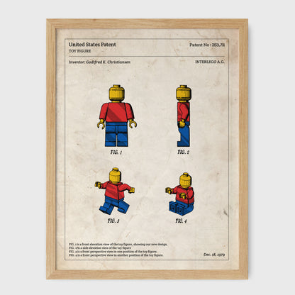 Affiche de brevet - Figurine LEGO