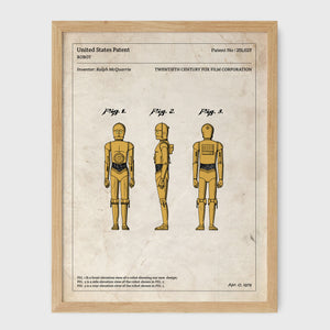Affiche de brevet - Star Wars - C-3PO