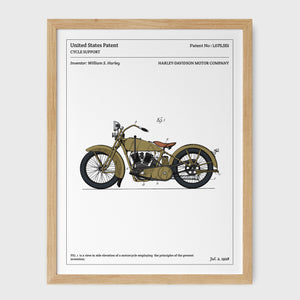 Affiche de brevet - Harley-Davidson