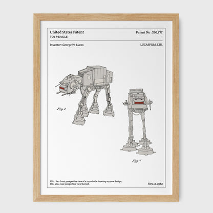 Affiche de brevet - Star Wars - AT-AT Imperial Walker