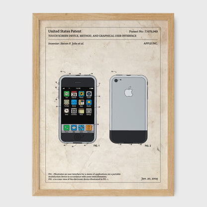 Affiche de brevet - iPhone