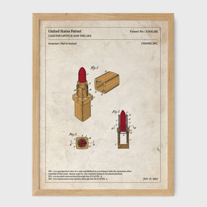 Affiche de brevet - Rouge à lèvres