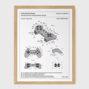 Affiche de brevet - Manette de Playstation