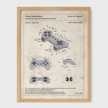 Affiche de brevet - Manette de Playstation