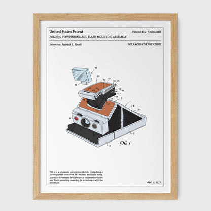 Affiche de brevet - Polaroid SX-70