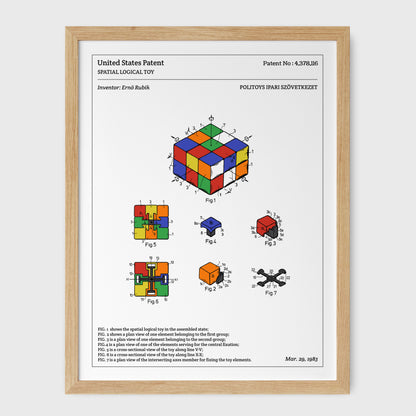 Affiche de brevet - Rubik's Cube