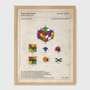Affiche de brevet - Rubik's Cube