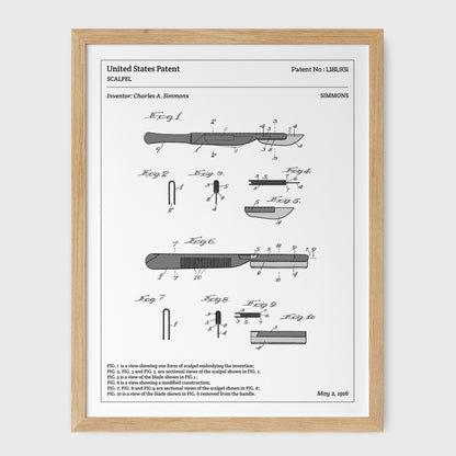 Affiche de brevet - Scalpel