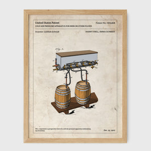Affiche de brevet - Tireuse à bière