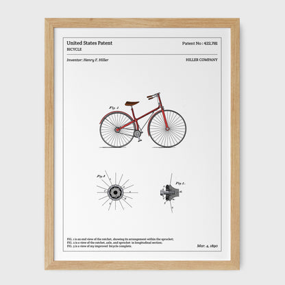 Affiche de brevet - Vélo