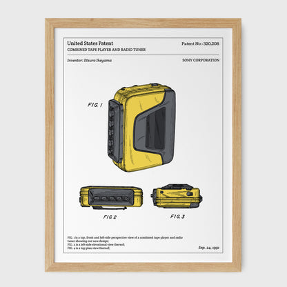 Affiche de brevet - Walkman