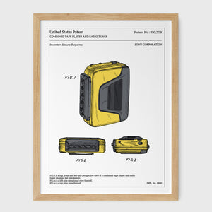 Affiche de brevet - Walkman