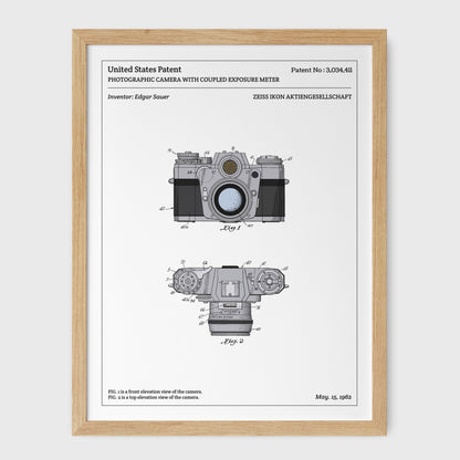 Affiche de brevet - Appareil photo reflex