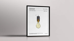Affiche de brevet - Ampoule électrique - L'Affiche Technique