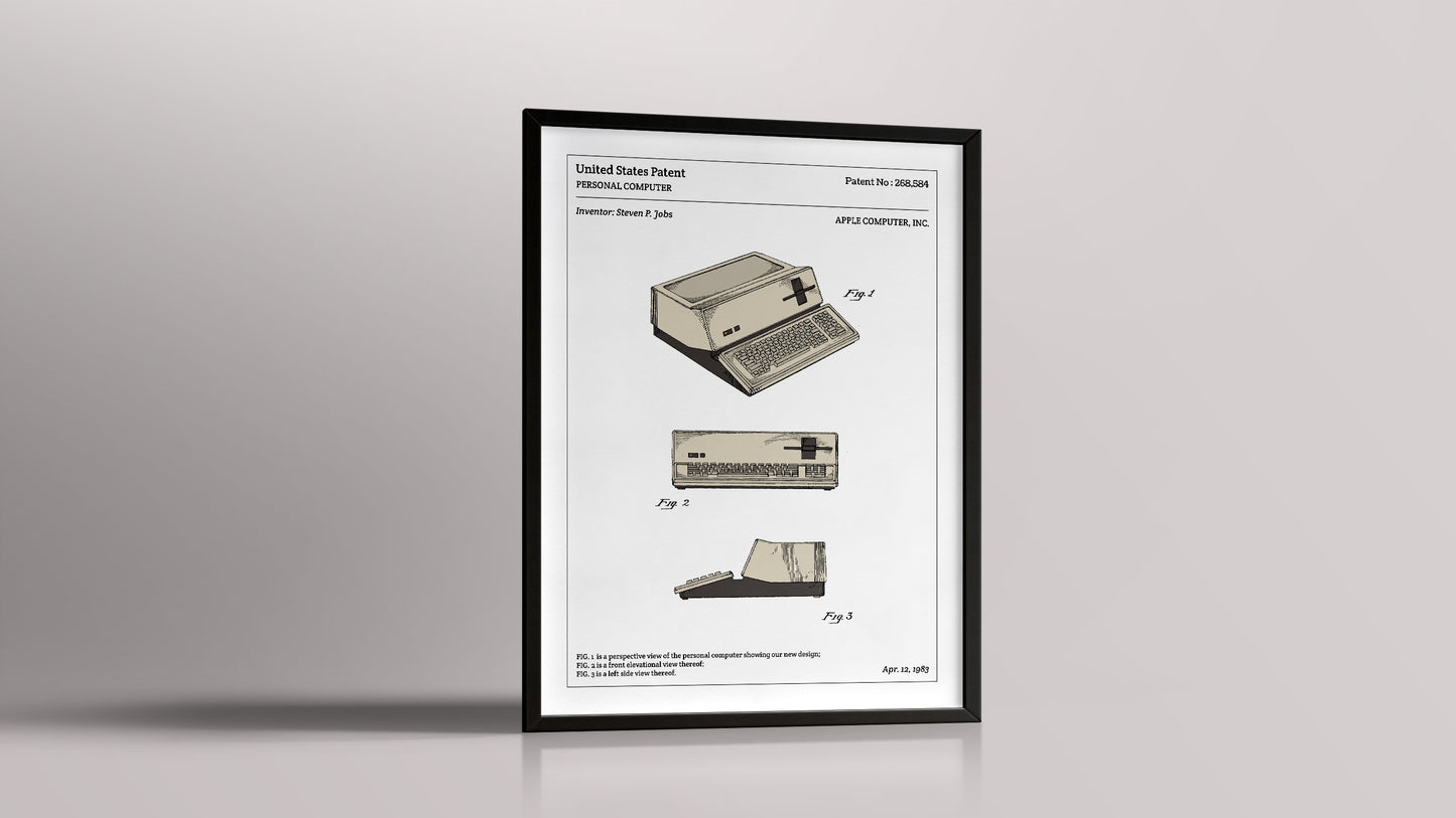 Affiche de brevet - Apple III