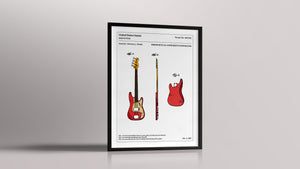 Affiche de brevet - Basse Fender
